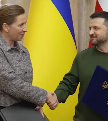 &quot;Ми ніколи не забудемо героїв&quot;: Зеленський разом з прем&#039;єркою Данії вшанували у Львові пам&#039;ять загиблих захисників. Відео