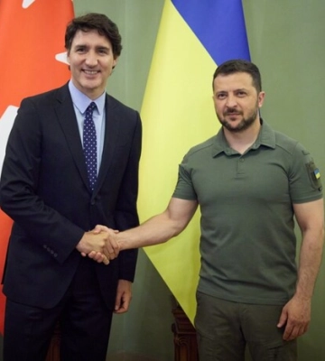 Прем&#039;єри Італії, Канади та Бельгії прибули до України