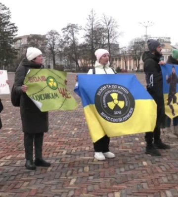 Рідні полонених нацгвардійців провели акцію у Чернігові