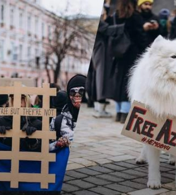 В Киеве сотни людей вышли на акцию напомнить об украинских пленных: фото и видео