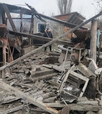 В Гуляйполе во время обстрела погибла женщина