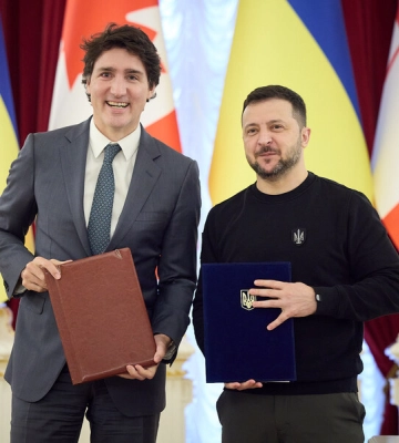 Украина и Канада подписали соглашение по безопасности, Киев получит в 2024 году более $2,2 млрд помощи