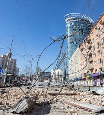 За два роки війни в Києві пошкоджено близько 800 будинків. 989 разів звучала тривога, - Кличко