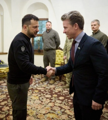 Зеленський зустрівся з міністром оборони Швеції та Борисом Джонсоном
