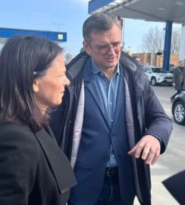 Російський дрон переслідував кортеж голови МЗС Німеччини Бербок на Миколаївщині, - Bild