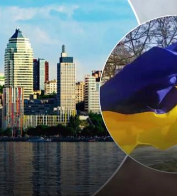 У середмісті Дніпра хулігани порізали державний прапор України