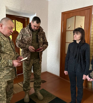 Сім’ї волинського Героя Сергія Якимця вручили його посмертну нагороду