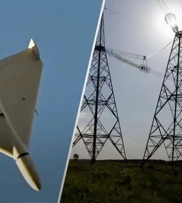 На Полтавщині уламки російського безпілотника пошкодили електролінію: без світла залишилися понад 200 людей