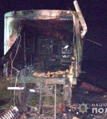 У Вінницькому районі поліція встановила групу осіб, причетних до підпалу