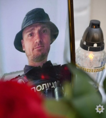 На Одещині вшанували пам’ять поліцейського Юрія Коваша, який загинув, захищаючи Україну
