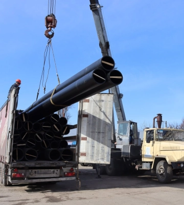 Сумський водоканал отримав від ЮНІСЕФ труби для відновлення мереж