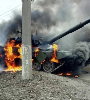ВСУ выложили видео уничтожение танков РФ под Авдеевкой