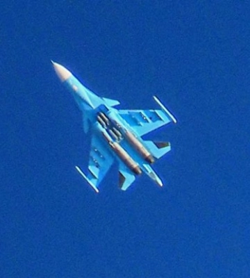 Олещук показав на відео Су-34 у вогні, збитий 1 березня
