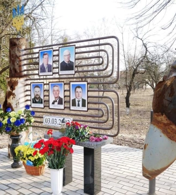 В Охтирці вшанували пам’ять загиблих під час авіаудару по ТЕЦ два роки тому