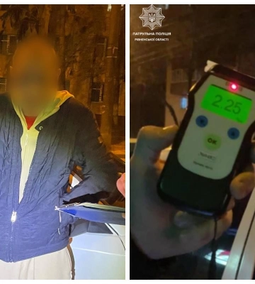 У Рівному небайдужий чоловік повідомив патрульним про п&#039;яного за кермом