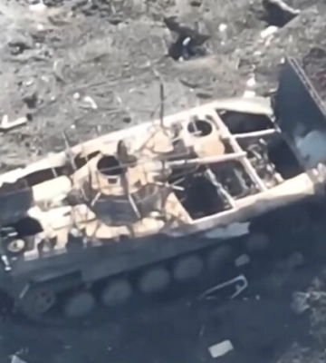 Бійці 81 ОАеМБр розбили колону з 14 одиниць ворожої техніки під Білогорівкою. ВIДЕО