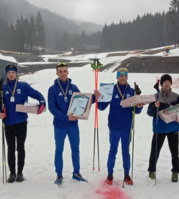 Спортсмени з Тернопільщини стали призерами чемпіонату України з лижного двоборства
