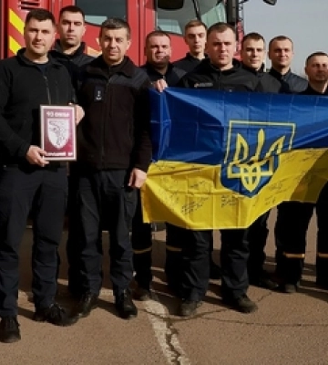 Луцькі рятувальники отримали подяку від бійців бригади «Холодний Яр» 