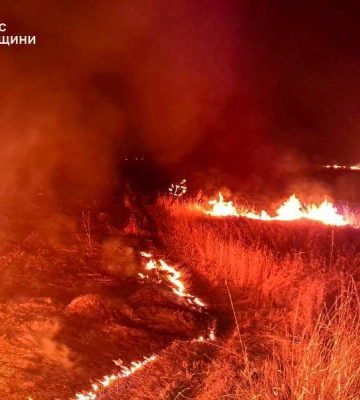 На Одещині чоловік спровокував масштабну пожежу