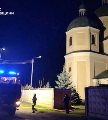 У Бродах на Львівщині виникла пожежа у церкві УГКЦ 