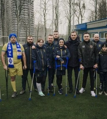 Шевченко відвідав тренування збірної України серед гравців з ампутацією