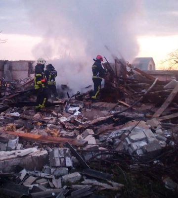 На Київщині вибух газу вщент зруйнував житловий будинок (ВІДЕО)