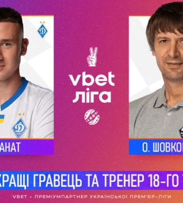 Оба - из Динамо. УПЛ назвала лучших игрока и тренера 18-го тура