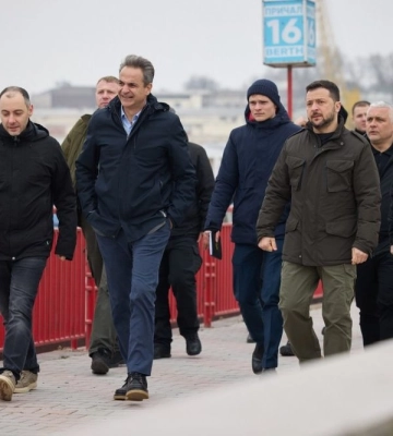 У порту Одеси Зеленський і прем&#039;єр Греції ознайомилися з функціонуванням &quot;зернового коридору&quot;