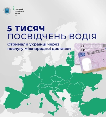 Стало відомо, скільки тисяч посвідчень водія замовили українці з доставкою у Європу
