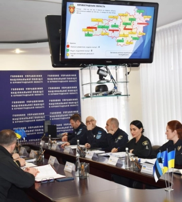 Естонські поліцейські ознайомилися з роботою колег на Кіровоградщині