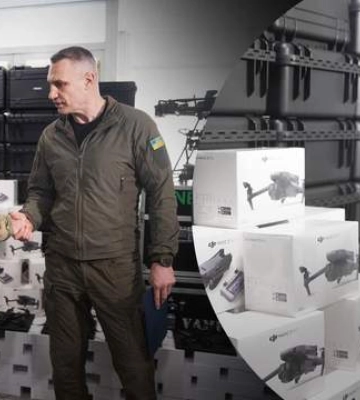 Майже 500 БПЛА різних типів: Кличко показав нову партію допомоги для військових на Донбасі. Фото