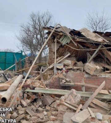 Наслідки російського удару КАБами по Вовчанську на Харківщині: Загинула жінка, поранено 1 особу. ФОТОрепортаж