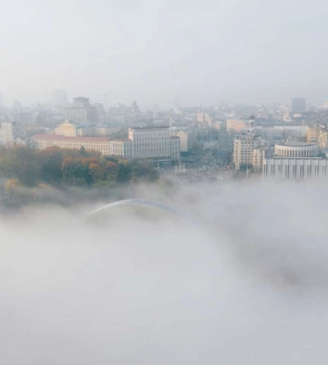 У Києві зафіксували високий рівень забрудненості повітря: де є проблеми. Карта