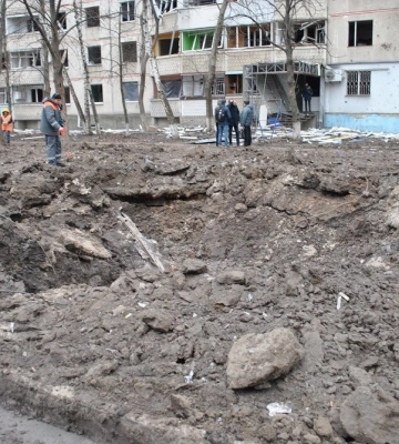 У Чугуєві росіяни влучили в магістральний водогін, який забезпечує водою все місто