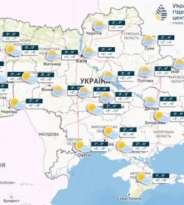Без опадів та до +7°С: прогноз погоди по Київщині на 9 березня