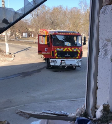 Ворожий дрон атакував рятувальників на Харківщині (відео)