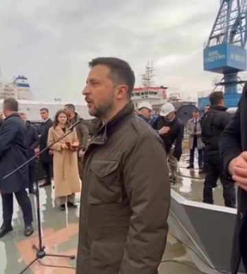 Зеленський прибув до Туреччини та оголосив про назву другого українського корвету