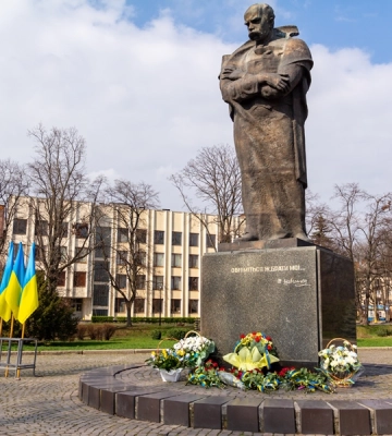 В Ужгороді відзначили 210-у річницю з дня народження Тараса Шевченка