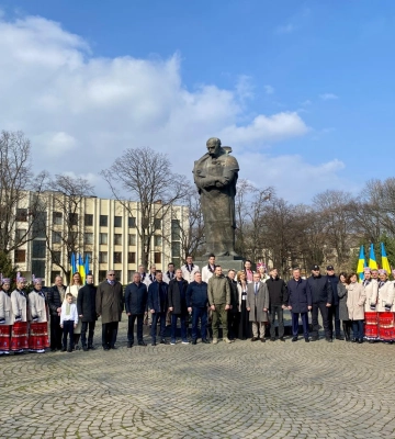 В Ужгороді відзначили 210-у річницю з дня народження Тараса Шевченка