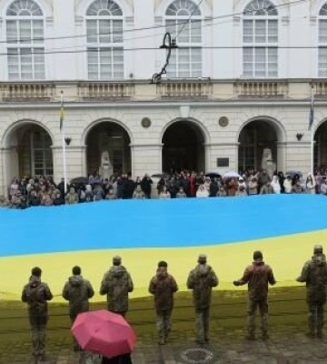 У Львові урочисто заспівали Гімн України