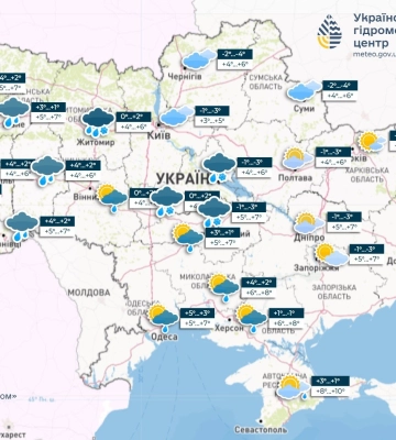 Погода на 12 березня в Україні: трохи похолодає, у низці областей пройдуть дощі, місцями зі снігом