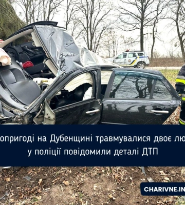В автопригоді на Дубенщині травмувалися двоє людей - у поліції повідомили деталі ДТП