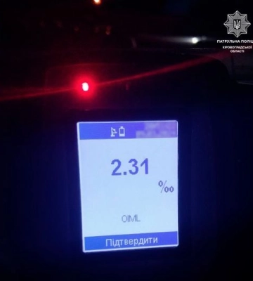 Водія напідпитку та без посвідчення затримали у Кропивницькому