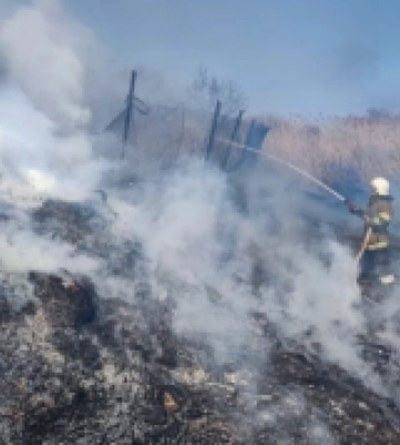 На Миколаївщині загасили загоряння сухої трави біля житлового будинку
