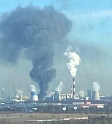 В Санкт-Петербурге произошел пожар возлеТЭЦ