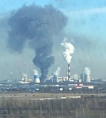 В Санкт-Петербурге произошел пожар возлеТЭЦ