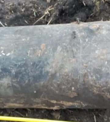 У Дніпрі на городі знайшли бойову частину ракети