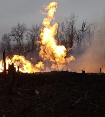 Внаслідок російських обстрілів на Чернігівщині пошкоджено газопровід