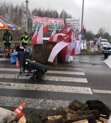 Польські фермери заблокували пункт пропуску зі Словаччиною