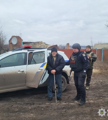 Літнього чоловіка евакуювали з Куп’янського району на Харківщині